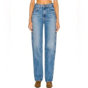 Revolve Jeans Womens 25 GRLFRND The Sara Super High Rise Slim Straight Denim